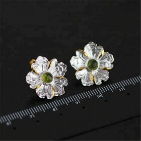 Original-Handmade-silver-Peony-Flower-fine-jewelry (3)